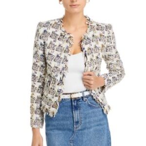 L'AGENCE Multicolor Tweed Blazer